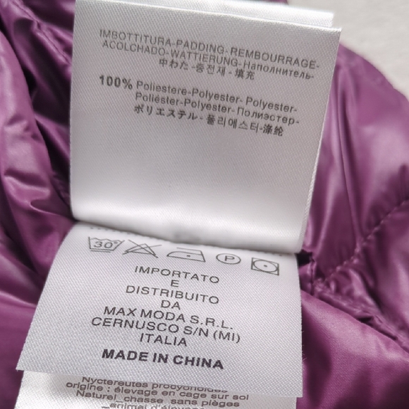 Freedomday Ecodown Gladys Amethyst Down Jacket Girls Size 6 - Picture 9 of 16